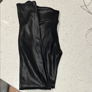 Black Faux Leather Leggings